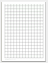 Graph Paper Notebook: 1/2 inch squares: 100 pagess Large Print 8.5x11  (Paperback)
