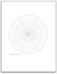 free polar graph paper printable polar coordinate paper