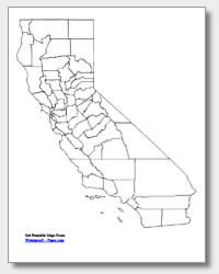 Printable California Maps | State Outline, County, Cities