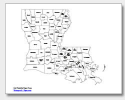 Louisiana Parish Map  U.S. Geological Survey