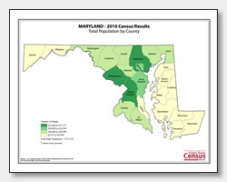Maryland Population Density Map