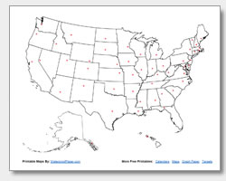 50 States and Capitals List - Free Printable  States and capitals, State  capitals quiz, United states capitals