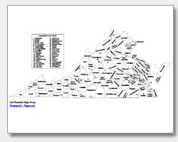 Outline Map Of Virginia Printable Virginia Maps | State Outline, County, Cities